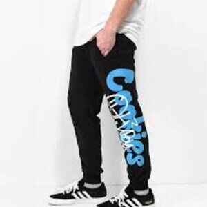 Cookies x OTX BOYZ Graffiti Paint Black Sweatpants Size Small Unisex
